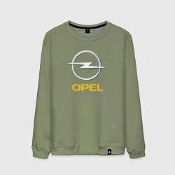 Свитшот хлопковый мужской Opel sport auto, цвет: авокадо