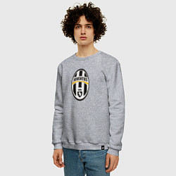 Свитшот хлопковый мужской Juventus sport fc, цвет: меланж — фото 2
