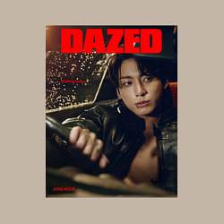 Свитшот хлопковый мужской BTS JungKook на обложке, цвет: миндальный — фото 2