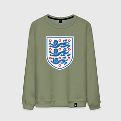 Свитшот хлопковый мужской Англия фк, цвет: авокадо