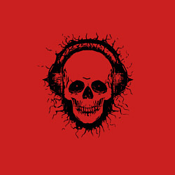 Свитшот хлопковый мужской Смеющийся череп, цвет: красный — фото 2