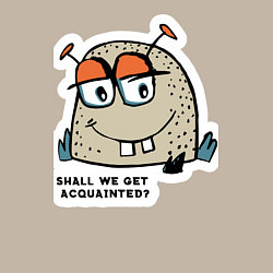 Свитшот хлопковый мужской Инопланетянин хочет познакомиться, цвет: миндальный — фото 2