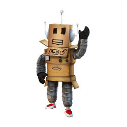 Свитшот хлопковый мужской Roblox робот машет, цвет: белый — фото 2