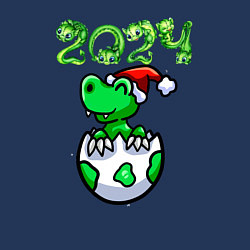 Свитшот хлопковый мужской Дракончик вылупился из яйца, цвет: тёмно-синий — фото 2