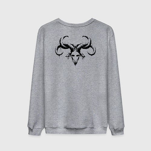 Мужской свитшот Демон сатана / Меланж – фото 2