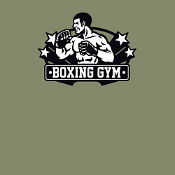 Свитшот хлопковый мужской Boxing gym, цвет: авокадо — фото 2