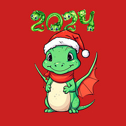 Свитшот хлопковый мужской Милый дракончик 2024, цвет: красный — фото 2