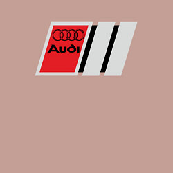 Свитшот хлопковый мужской Audi logo, цвет: пыльно-розовый — фото 2