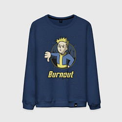 Мужской свитшот Burnout - vault boy