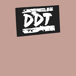 Свитшот хлопковый мужской ДДТ - логотип, цвет: пыльно-розовый — фото 2