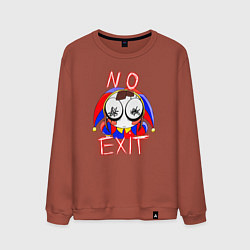 Свитшот хлопковый мужской No exit Pomni, цвет: кирпичный
