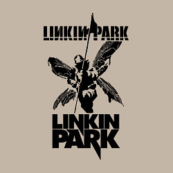 Свитшот хлопковый мужской LP - hybrid theory, цвет: миндальный — фото 2