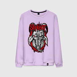 Свитшот хлопковый мужской Slipknot - rotten goat, цвет: лаванда
