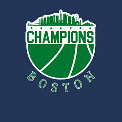 Свитшот хлопковый мужской Boston champions, цвет: тёмно-синий — фото 2