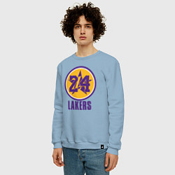 Свитшот хлопковый мужской 24 Lakers, цвет: мягкое небо — фото 2