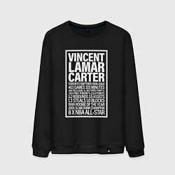 Свитшот хлопковый мужской Vince Carter, цвет: черный