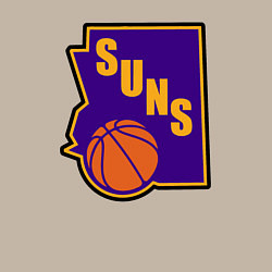 Свитшот хлопковый мужской Suns ball, цвет: миндальный — фото 2