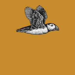 Свитшот хлопковый мужской Тупик летит, цвет: горчичный — фото 2