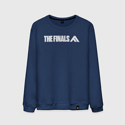 Свитшот хлопковый мужской The finals logo, цвет: тёмно-синий