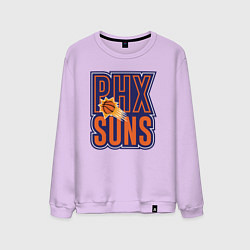 Свитшот хлопковый мужской Phx Suns, цвет: лаванда