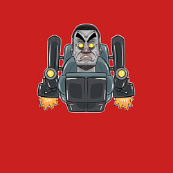 Свитшот хлопковый мужской G-Man skibidi toilet, цвет: красный — фото 2