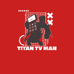 Свитшот хлопковый мужской Titan TV Man, цвет: красный — фото 2