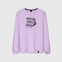Свитшот хлопковый мужской Камера для старых фото, цвет: лаванда