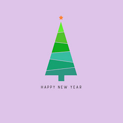 Свитшот хлопковый мужской New Year abstract tree, цвет: лаванда — фото 2