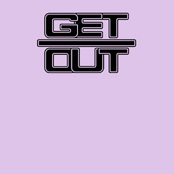 Свитшот хлопковый мужской Get out black, цвет: лаванда — фото 2