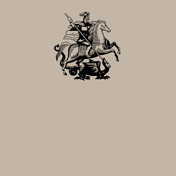 Свитшот хлопковый мужской Георгий Победоносец Герб Москвы, цвет: миндальный — фото 2