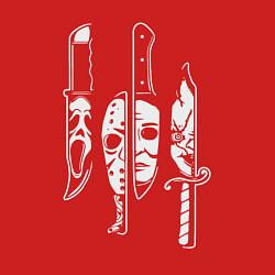 Свитшот хлопковый мужской Horror killers, цвет: красный — фото 2