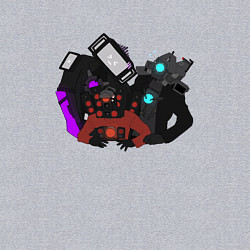 Свитшот хлопковый мужской Камерамен ТВ мен м Спикермен, цвет: меланж — фото 2