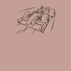 Свитшот хлопковый мужской Формула 1 контур, цвет: пыльно-розовый — фото 2