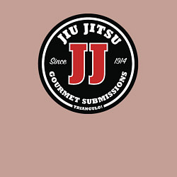 Свитшот хлопковый мужской Гурман джиу-джитсу, цвет: пыльно-розовый — фото 2