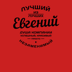 Свитшот хлопковый мужской Евгений лучший, цвет: красный — фото 2