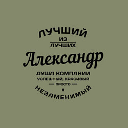 Свитшот хлопковый мужской Александр лучший, цвет: авокадо — фото 2