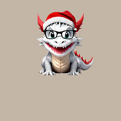 Свитшот хлопковый мужской Новый год 2024 год дракона, цвет: миндальный — фото 2