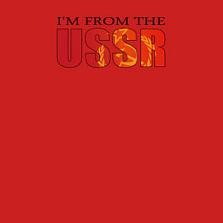 Свитшот хлопковый мужской Im from the USSR, цвет: красный — фото 2