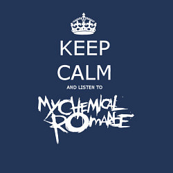 Свитшот хлопковый мужской My Chemical Romance keep calm, цвет: тёмно-синий — фото 2