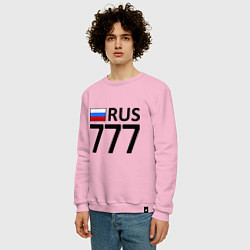 Свитшот хлопковый мужской RUS 777, цвет: светло-розовый — фото 2