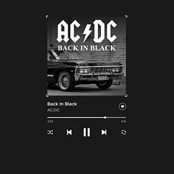 Свитшот хлопковый мужской Back in black - AC DC, цвет: черный — фото 2