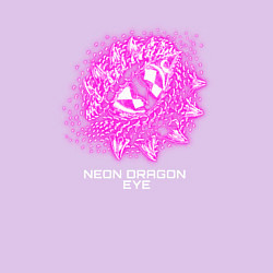 Свитшот хлопковый мужской Neon dragon eye, цвет: лаванда — фото 2