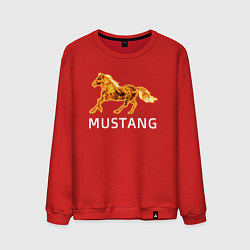 Свитшот хлопковый мужской Mustang firely art, цвет: красный