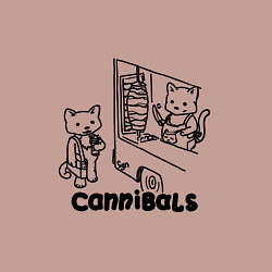 Свитшот хлопковый мужской Мы то что мы едим, цвет: пыльно-розовый — фото 2