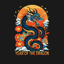 Свитшот хлопковый мужской Year of the dragon quote, цвет: черный — фото 2