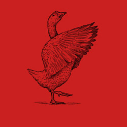 Свитшот хлопковый мужской Гусь встрепенусь, цвет: красный — фото 2