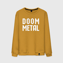 Мужской свитшот Надпись Doom metal