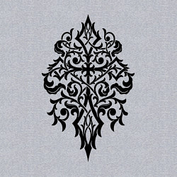 Свитшот хлопковый мужской Узор этнический, цвет: меланж — фото 2