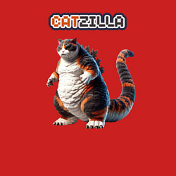 Свитшот хлопковый мужской Big catzilla, цвет: красный — фото 2