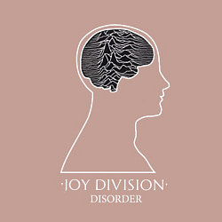 Свитшот хлопковый мужской Joy Division - Disorder, цвет: пыльно-розовый — фото 2